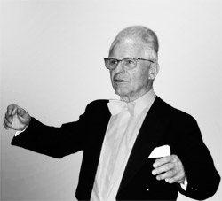 Dr. Hans Rudolf Zöbeley als Leiter des Universitätschors München